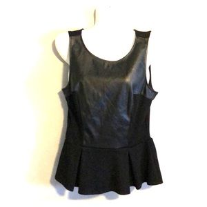 5 for 25 🌶 FAUX BLACK LEATHER TOP